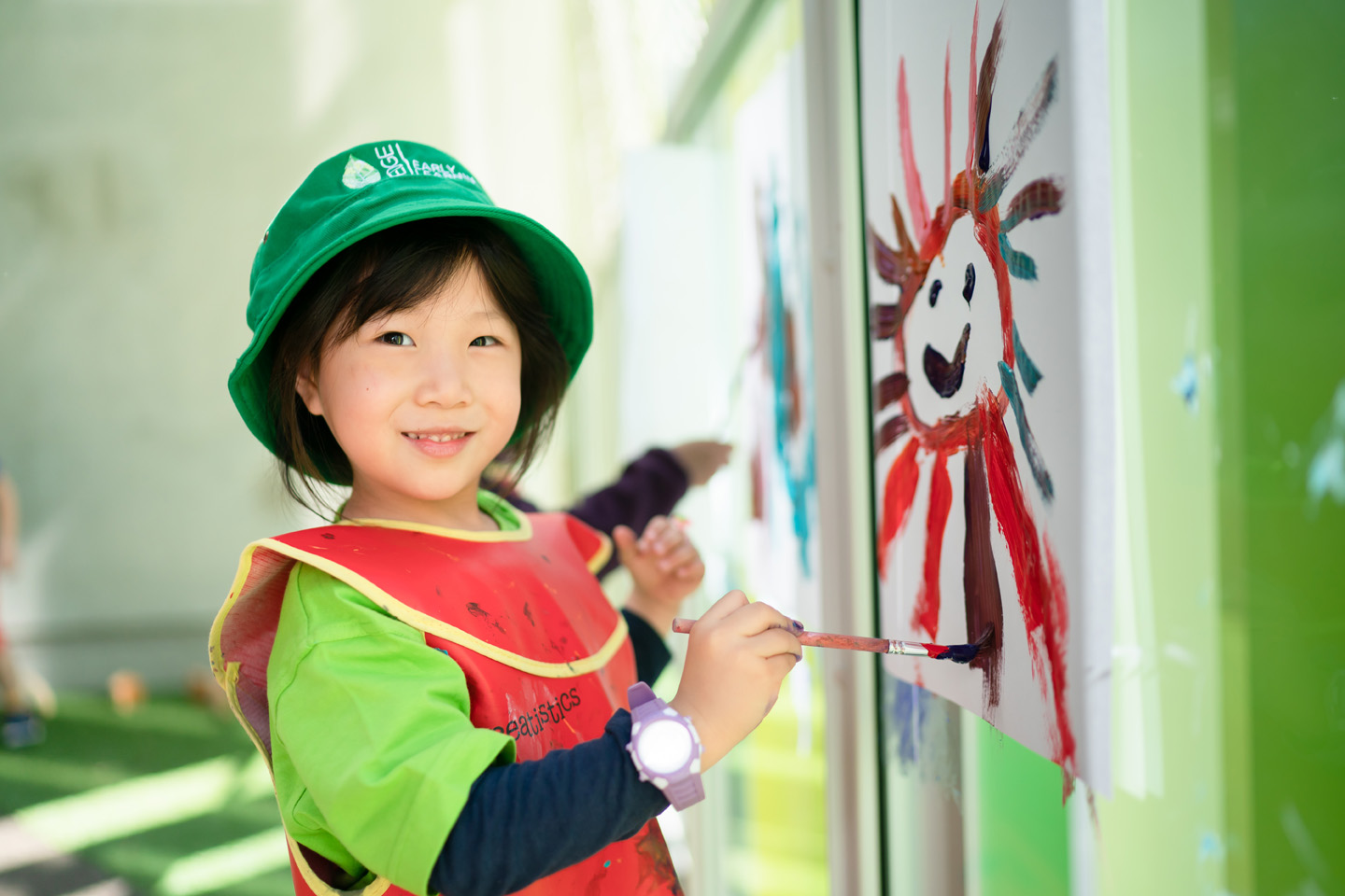 South Brisbane Child painting
