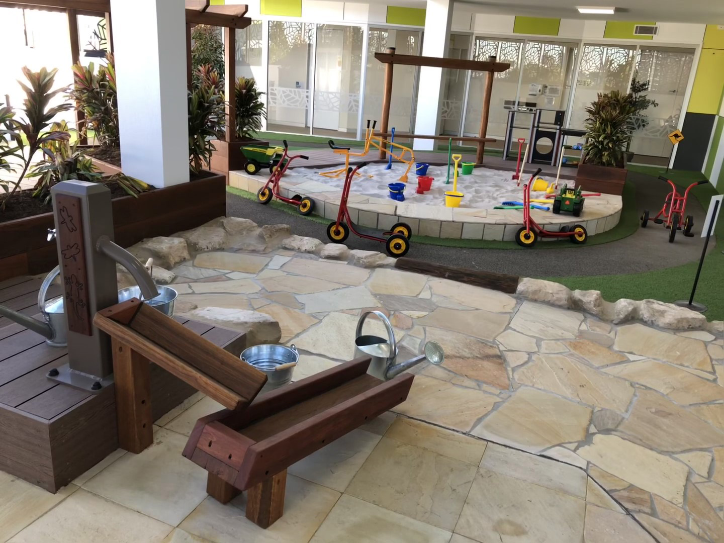 Outdoor area at Milton Edge Early Learning