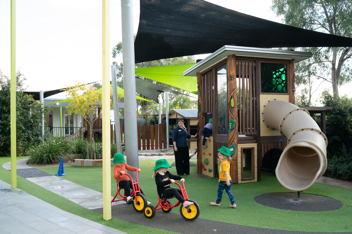 Outdoor play space at North Pimpama childcare centre Edge