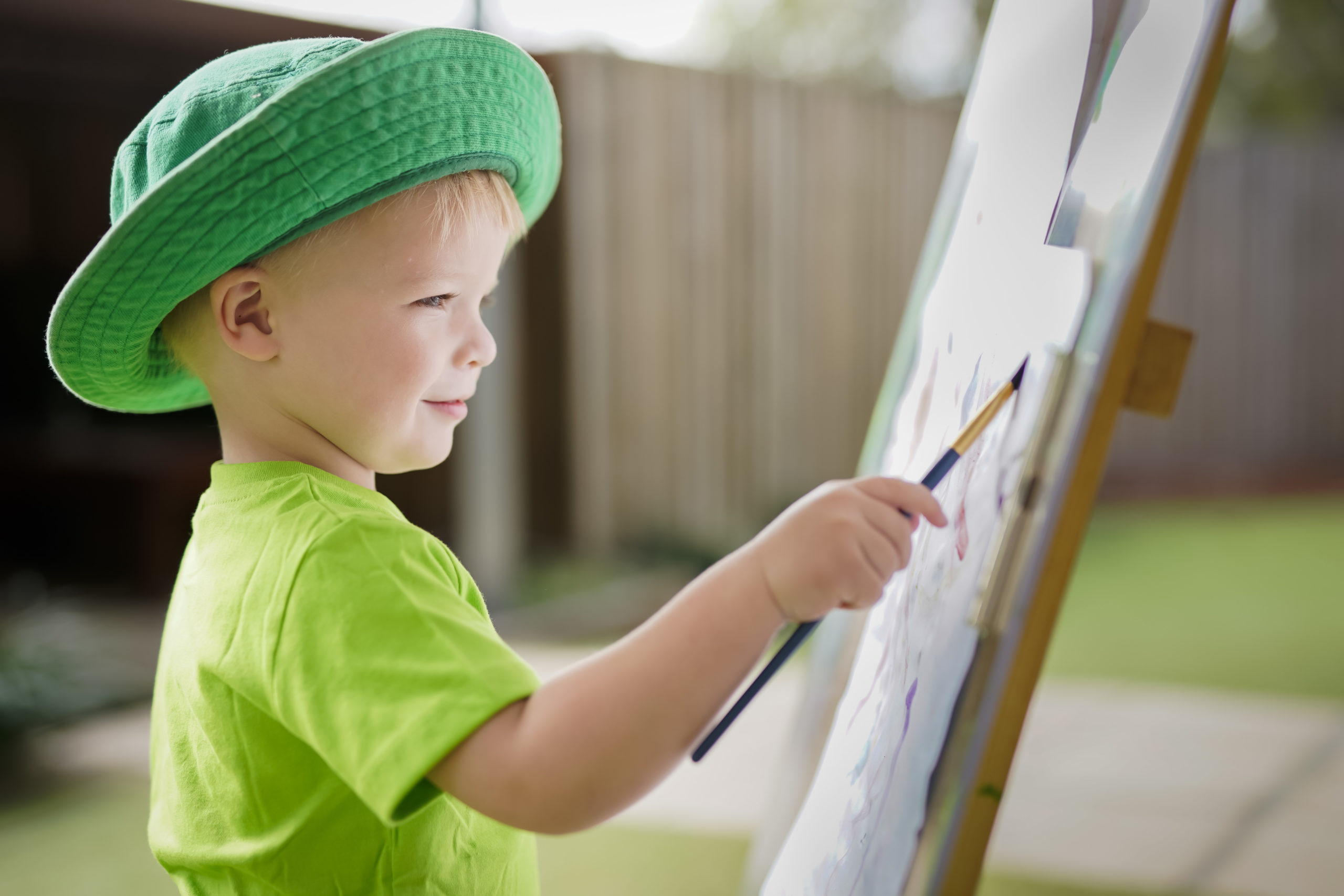 Edge Early Learning boy painting